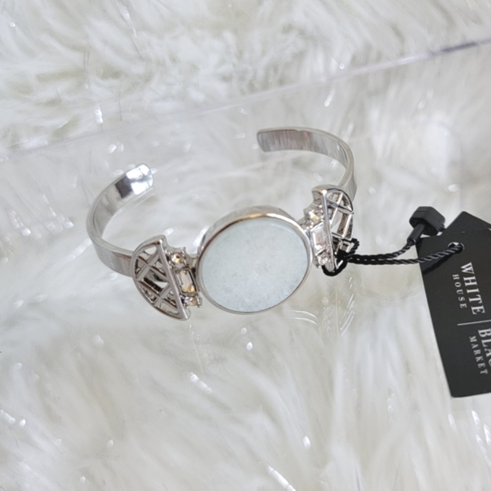 White House Black Market Semi-Precious Stones Cuff Bracelet